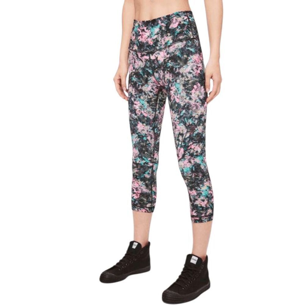 LULULEMON ATHLETICA Wunder Under Crop Hi-Rise 'Full-On Luon 21' Size 4